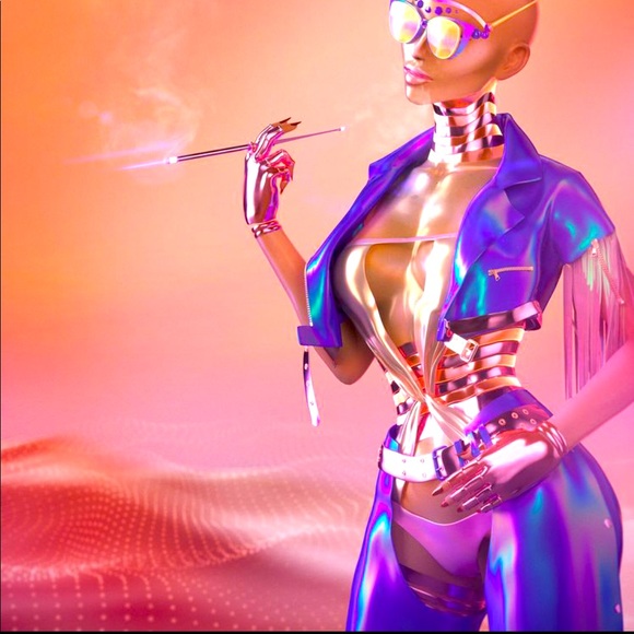 Christian Dior Authentic Lady Dior Laser Etched Ribbon Detail Coquette Mirror - Picture 4 of 17